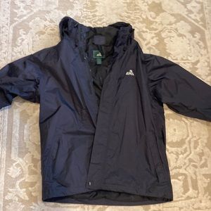 Mens Medium black EMS rain jacket
